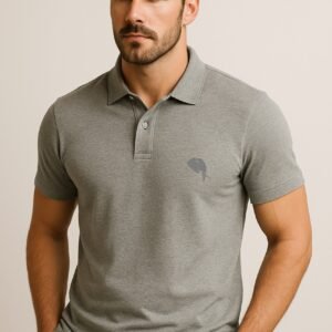 PR3 SS 003A || Grey || 100% Cotton Polo T-Shirt