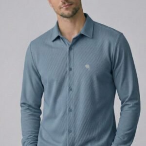 TS001||ICE BLUE|| Full Sleeve Shirts || 100% Cotton