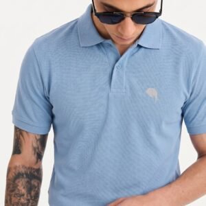 PR3 SS 008 B||SKYBLUE|| 100% Cotton Polo T-Shirt